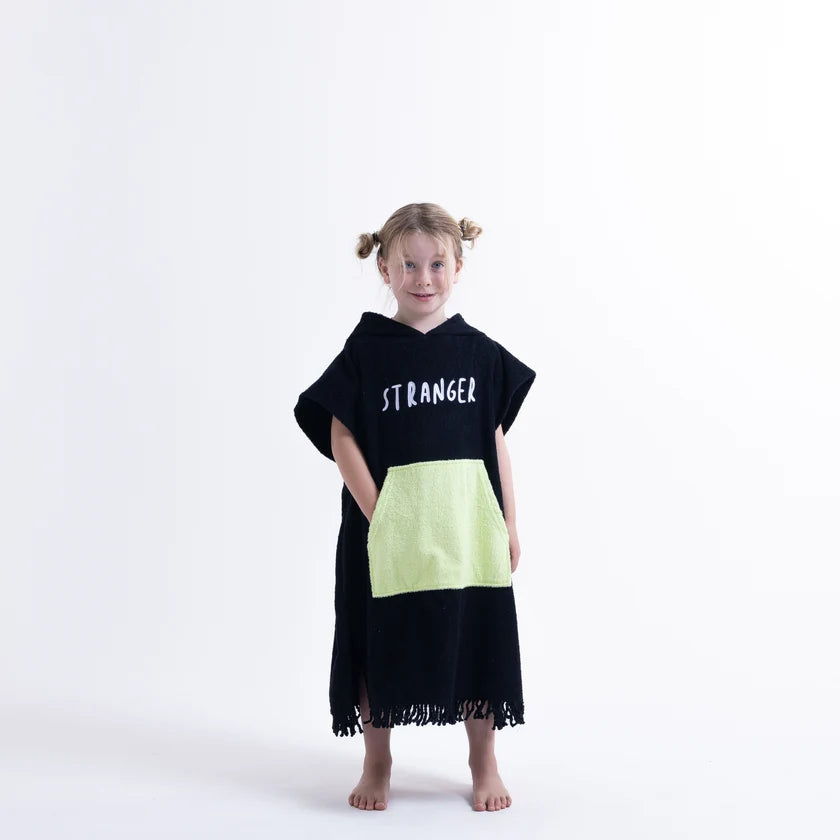 Poncho Towel BLACK/LIME