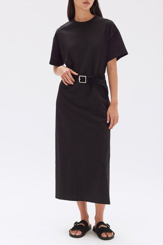 ASSEMBLY LABEL // Portia Jersey Tee Dress BLACK