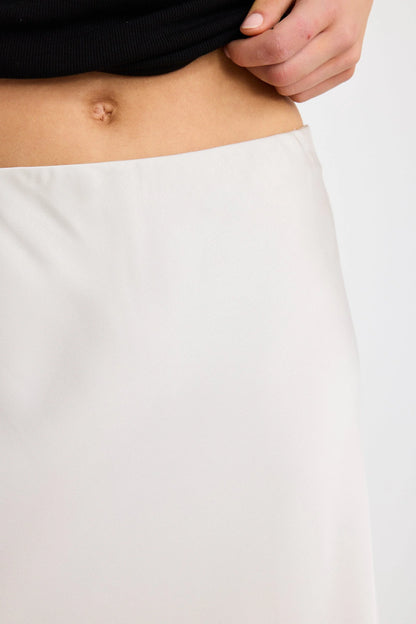 STORIES BE TOLD // Prodigy Satin Skirt PEARL