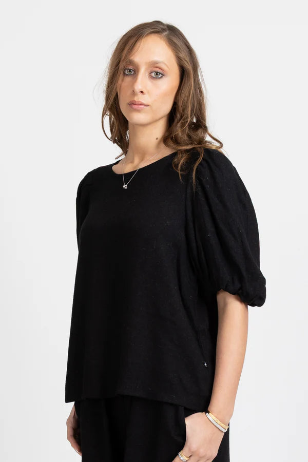 FEDERATION // Punch Top BLACK