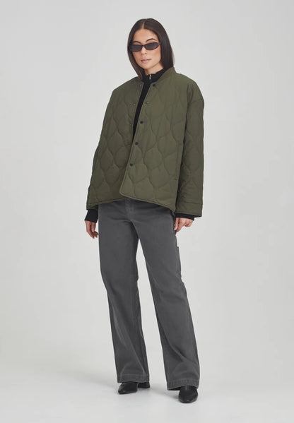 COMMONERS // Quilted Jacket OLIVE GREY