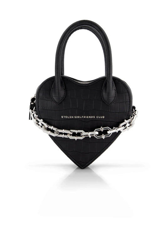 STOLEN GIRLFRIENDS CLUB // Rebellious Heart Bag BLACK