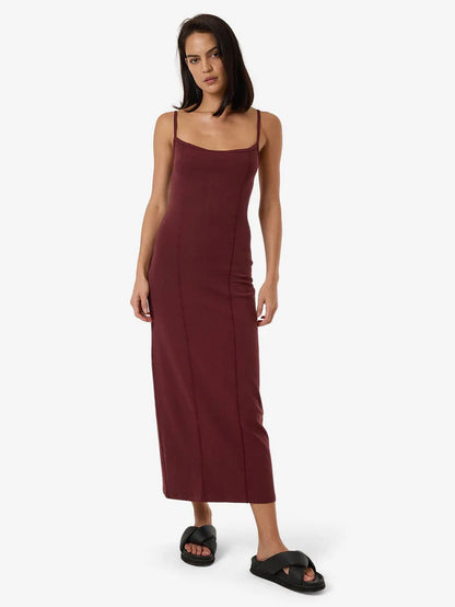 THRILLS // Rib Seam Dress DARK CHERRY