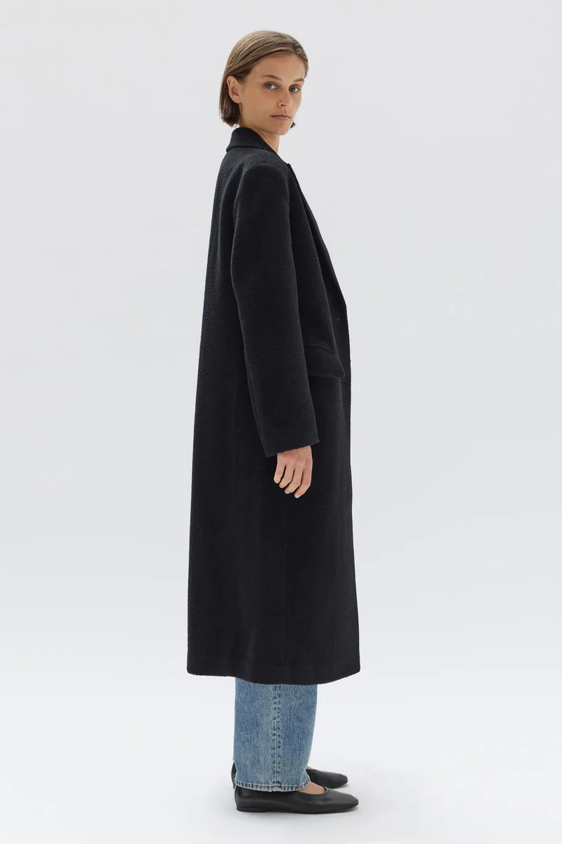 ASSEMBLY LABEL // Ricki Wool Blend Coat BLACK