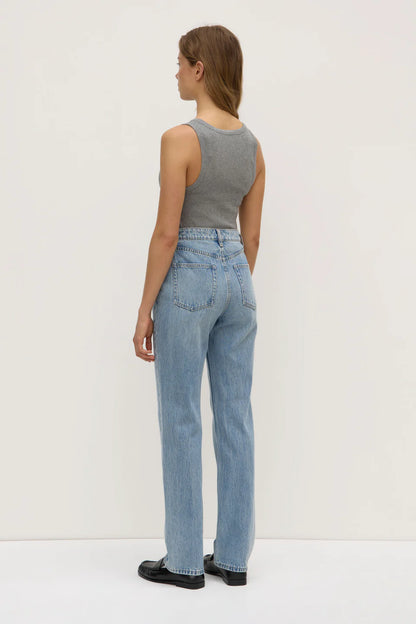 ASSEMBLY LABEL // Robyn Scoop Neck Rib Tank CHARCOAL