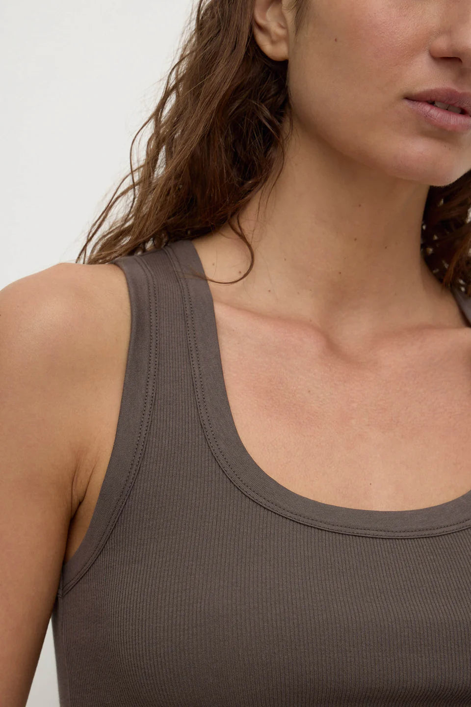 Robyn Scoop Neck Tank BARK