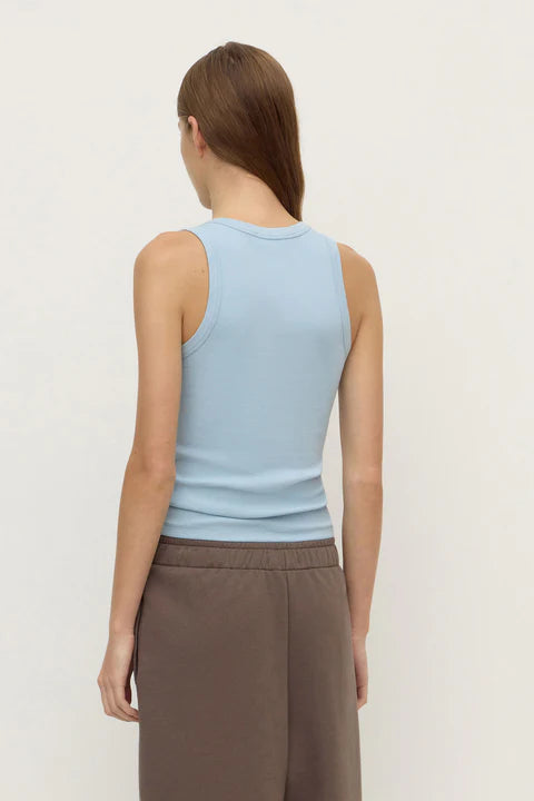 Robyn Scoop Neck Rib Tank BREEZE