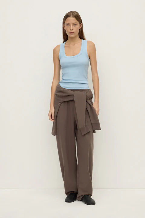 Robyn Scoop Neck Rib Tank BREEZE
