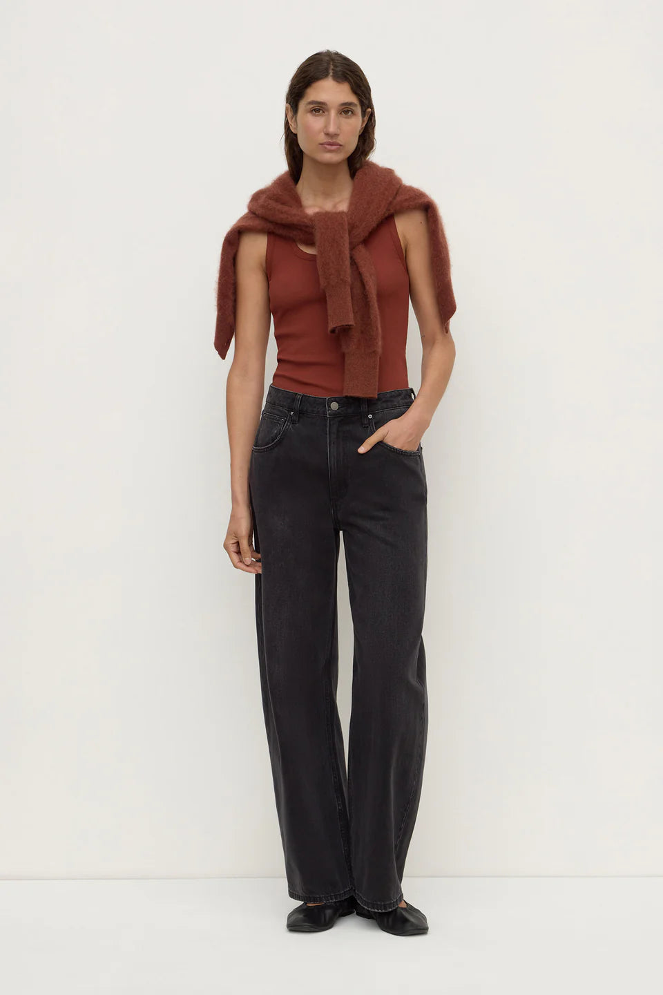 Robyn Scoop Neck Tank AMBER
