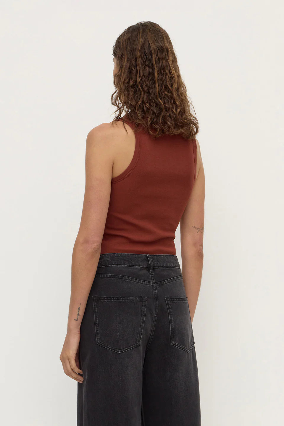 Robyn Scoop Neck Tank AMBER