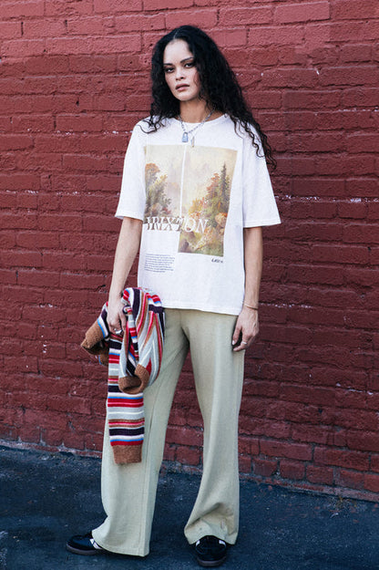 BRIXTON // Rocky Mountain OS Tee OFF WHITE