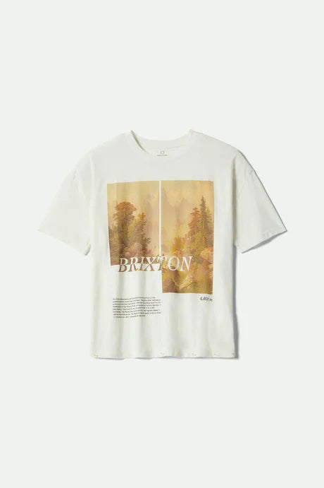 BRIXTON // Rocky Mountain OS Tee OFF WHITE
