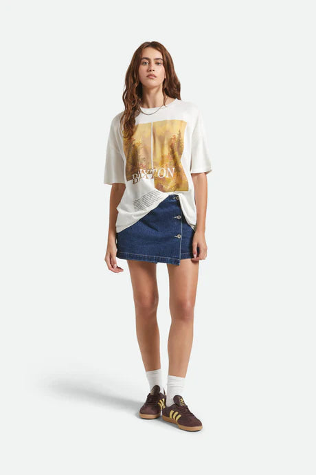 BRIXTON // Rocky Mountain OS Tee OFF WHITE
