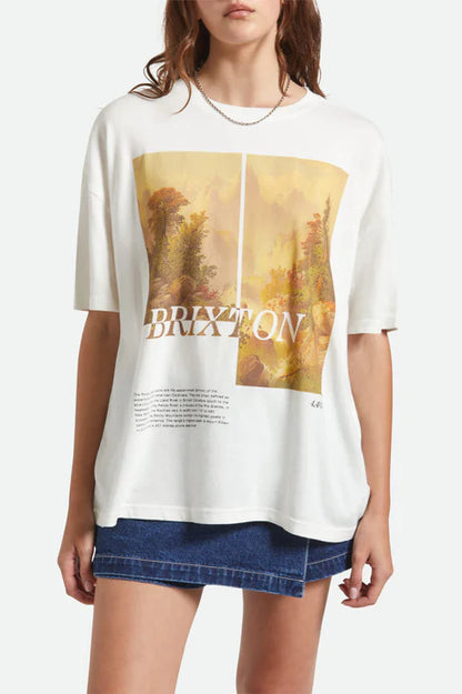 BRIXTON // Rocky Mountain OS Tee OFF WHITE