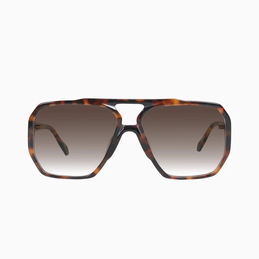 VALLEY // Rodeo DARK TORT W. GOLD METAL/BROWN GRADIENT LENS