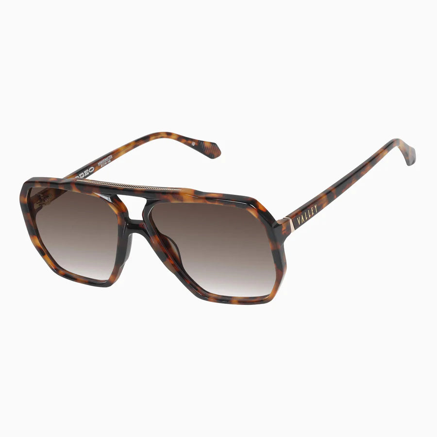 VALLEY // Rodeo DARK TORT W. GOLD METAL/BROWN GRADIENT LENS
