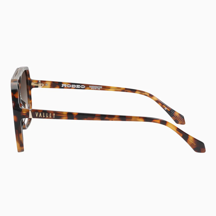 VALLEY // Rodeo DARK TORT W. GOLD METAL/BROWN GRADIENT LENS