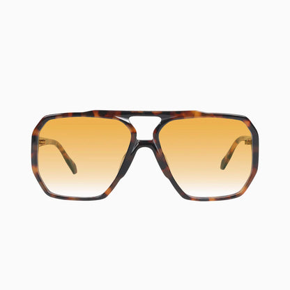 VALLEY // Rodeo DARK TORT W. GOLD METAL/ORANGE GRADIENT LENS