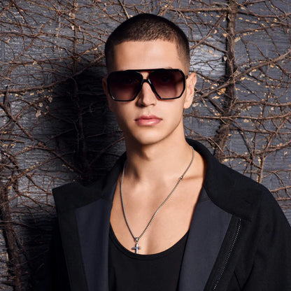 VALLEY // Rodeo GLOSS BLACK w. GOLD METAL/BLACK GRADIENT LENS