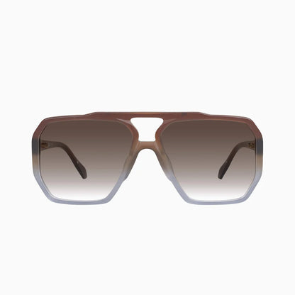 VALLEY // Rodeo MATTE TRANSPARENT CHOC FADE TO CRYSTAL/BROWN GRADIENT LENS