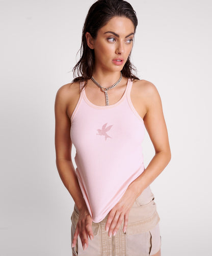 ONE TEASPOON // One Teaspoon Rib Singlet ROSE QUARTZ