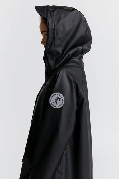KAREN WALKER // Runaway Long Raincoat BLACK