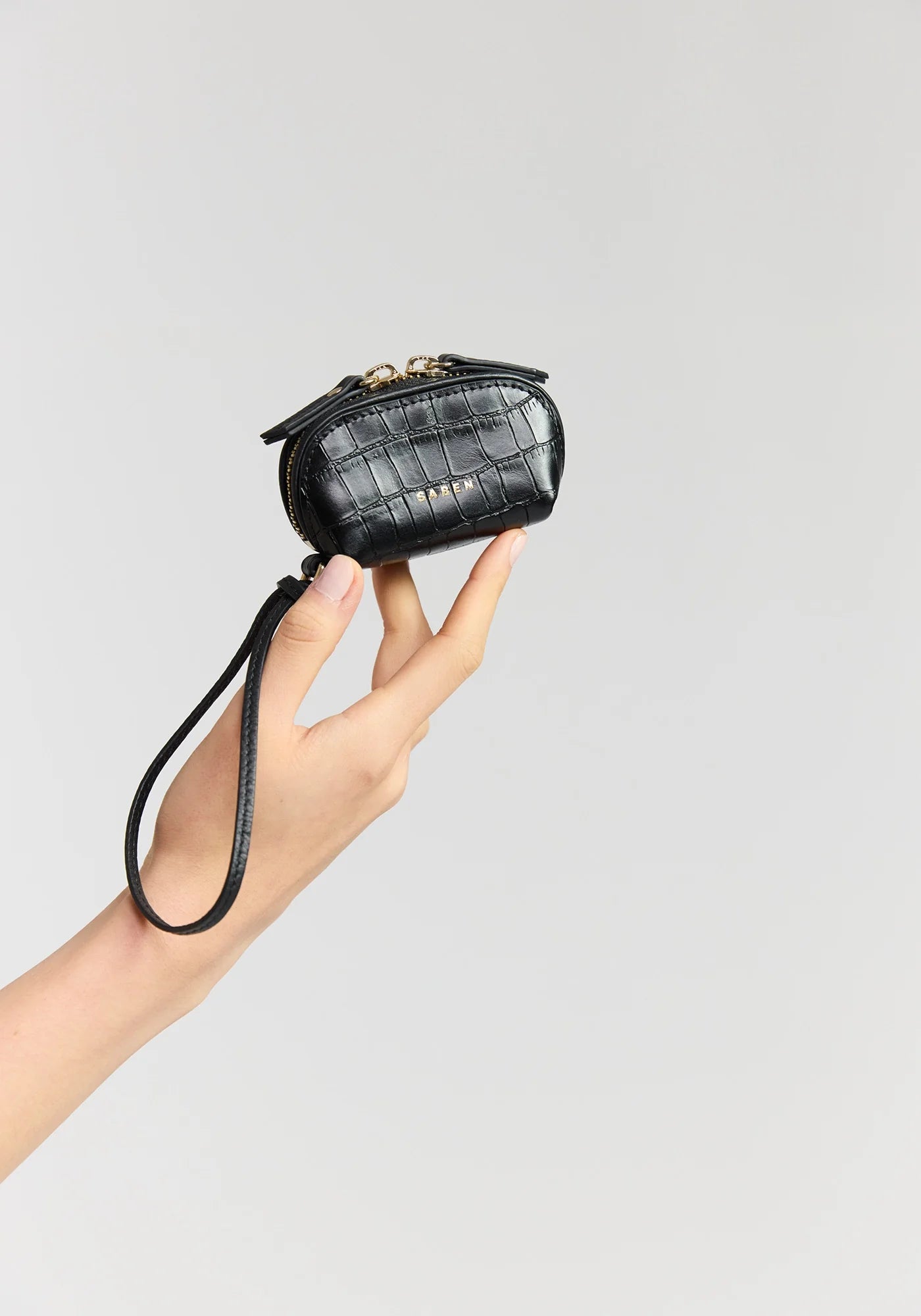 Tarin Pouch BLACK CROC