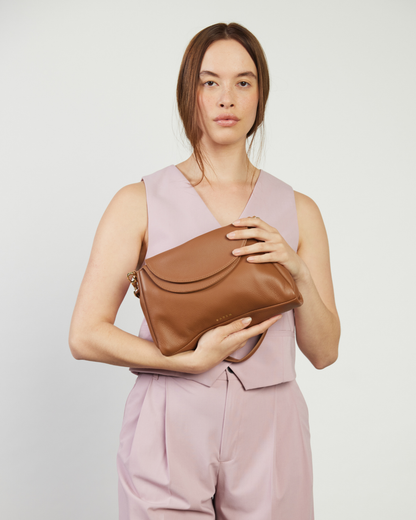 SABEN // Beckett Shoulder Bag TAN LUXE