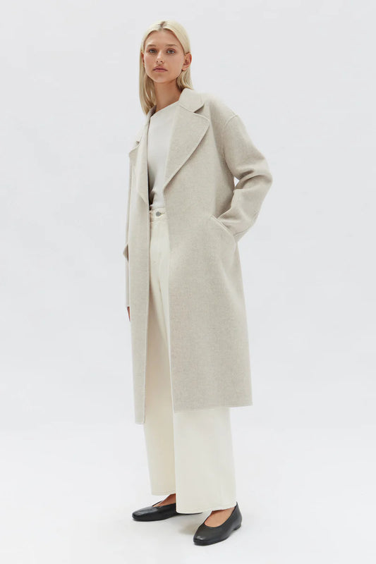 ASSEMBLY LABEL // Sadie Wool Coat OAT MARLE