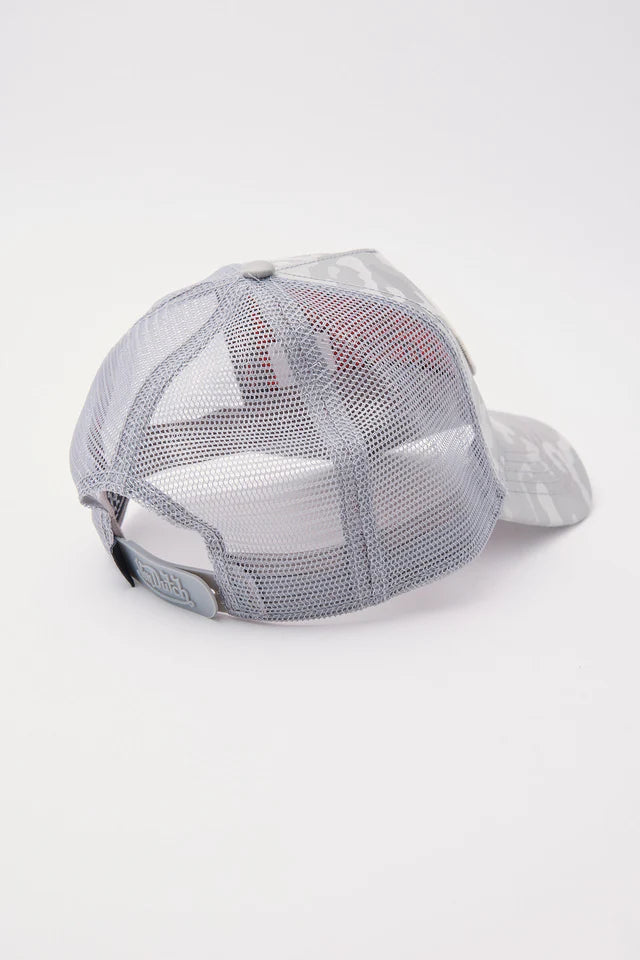 VON DUTCH // Unisex Trucker Hat TAUPE SATIN CAMO