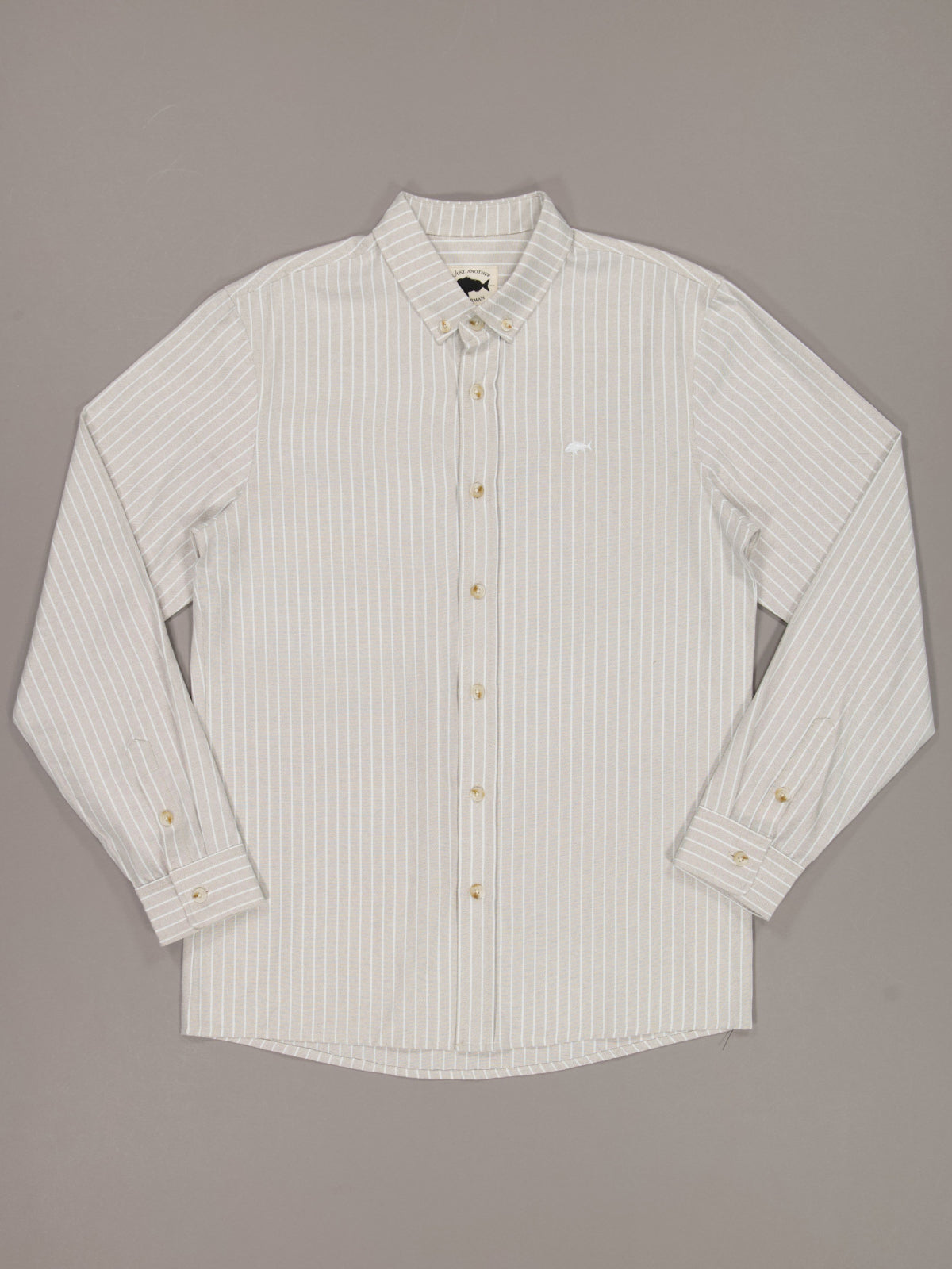 JAF // Seaway Stripe Shirt BROWN/WHITE
