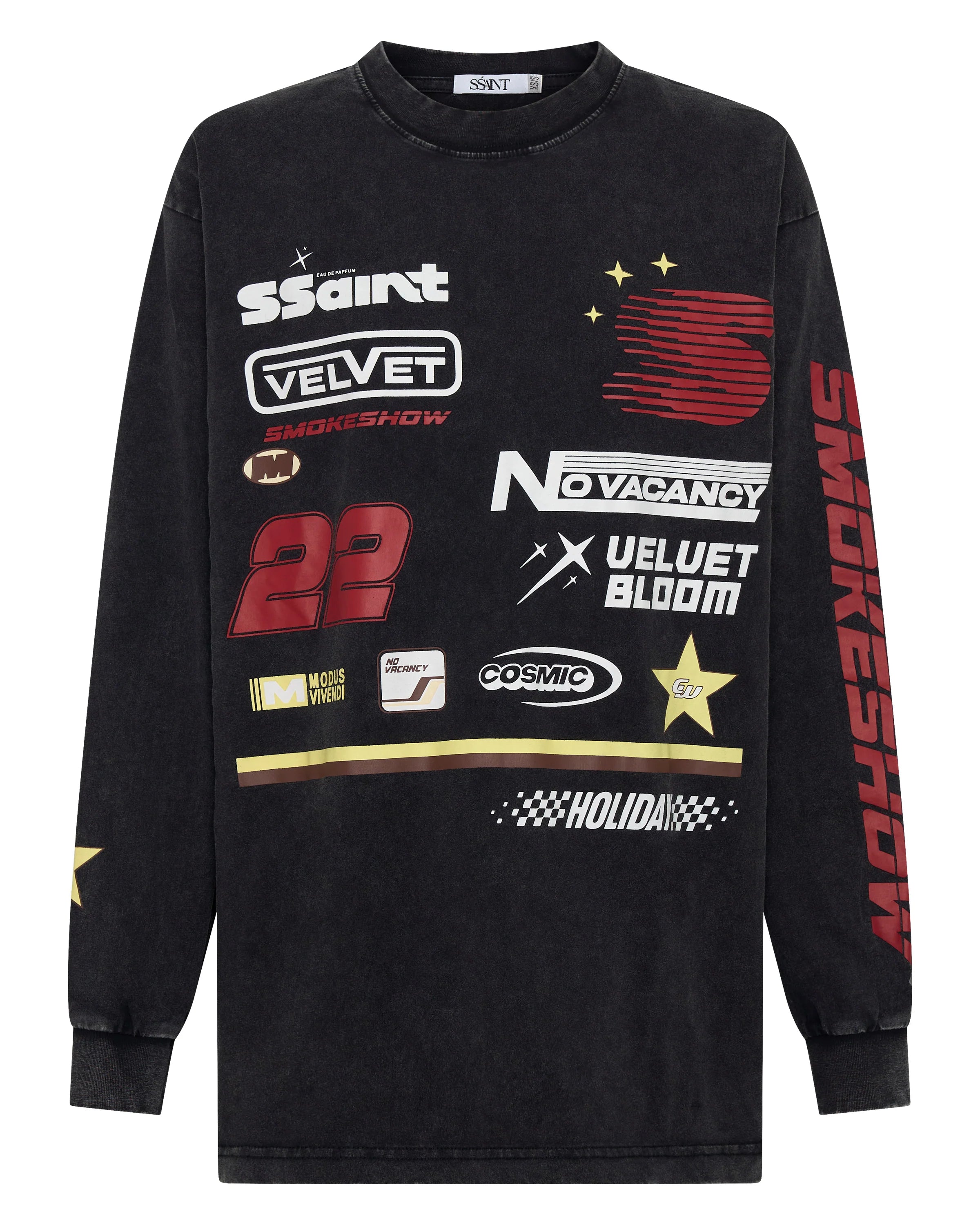 SSAINT // Kids Moto Tee WASHED BLACK