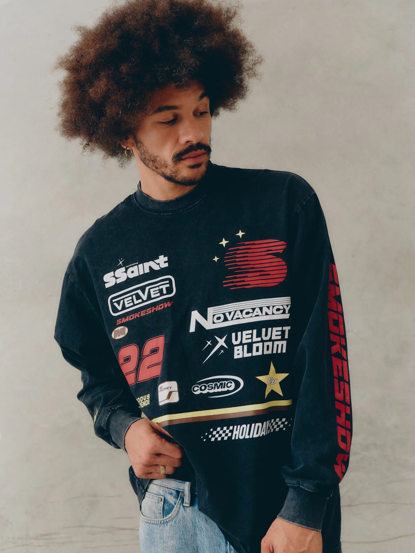 SSAINT // Icon Moto Tee BLACK