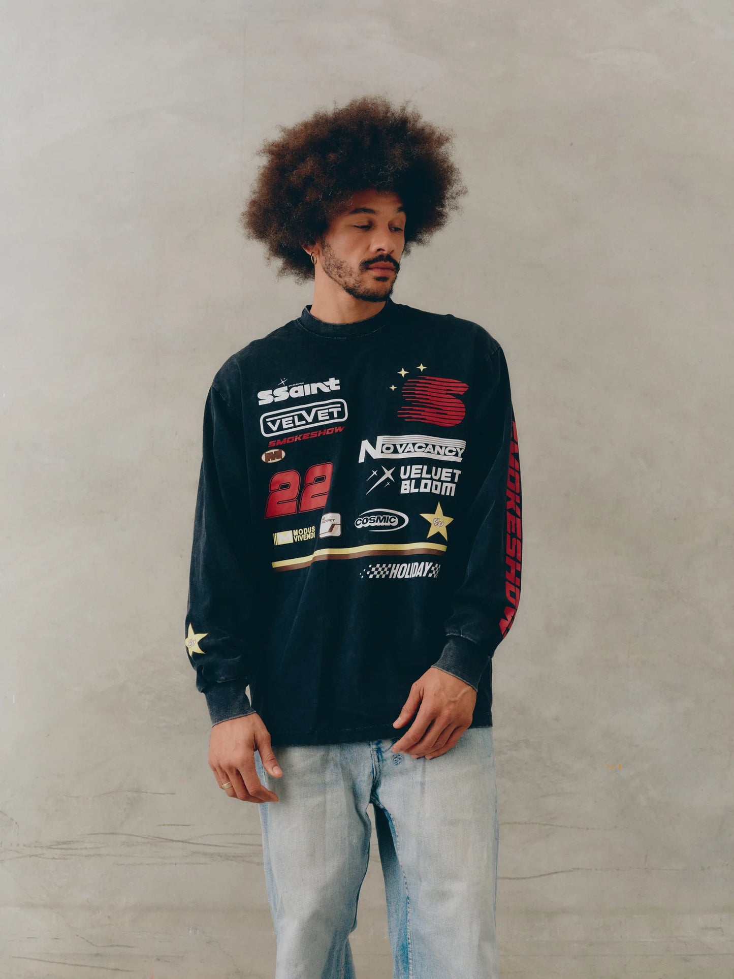 SSAINT // Icon Moto Tee BLACK