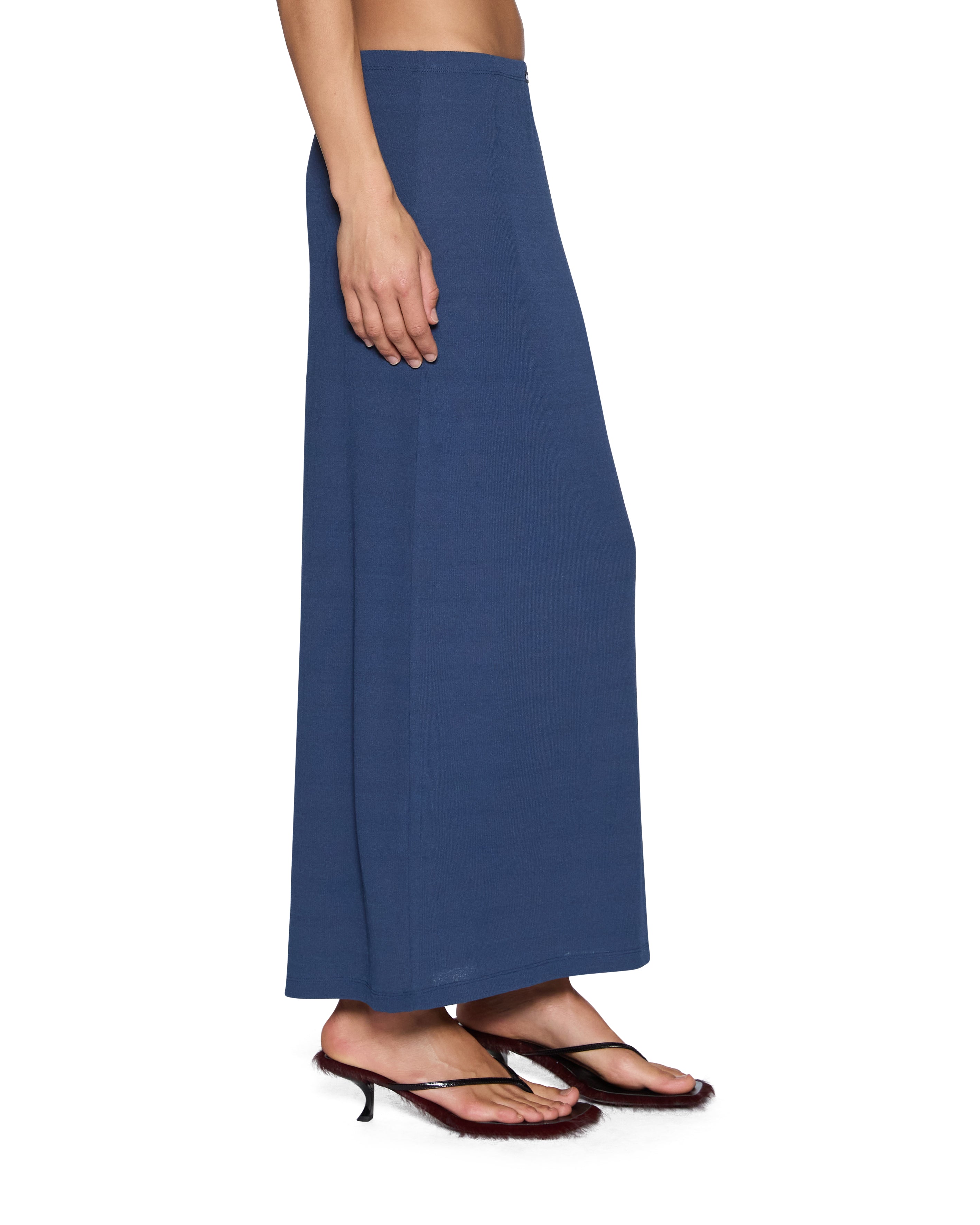 Nina Midi Skirt MESH GRANTE BLUE