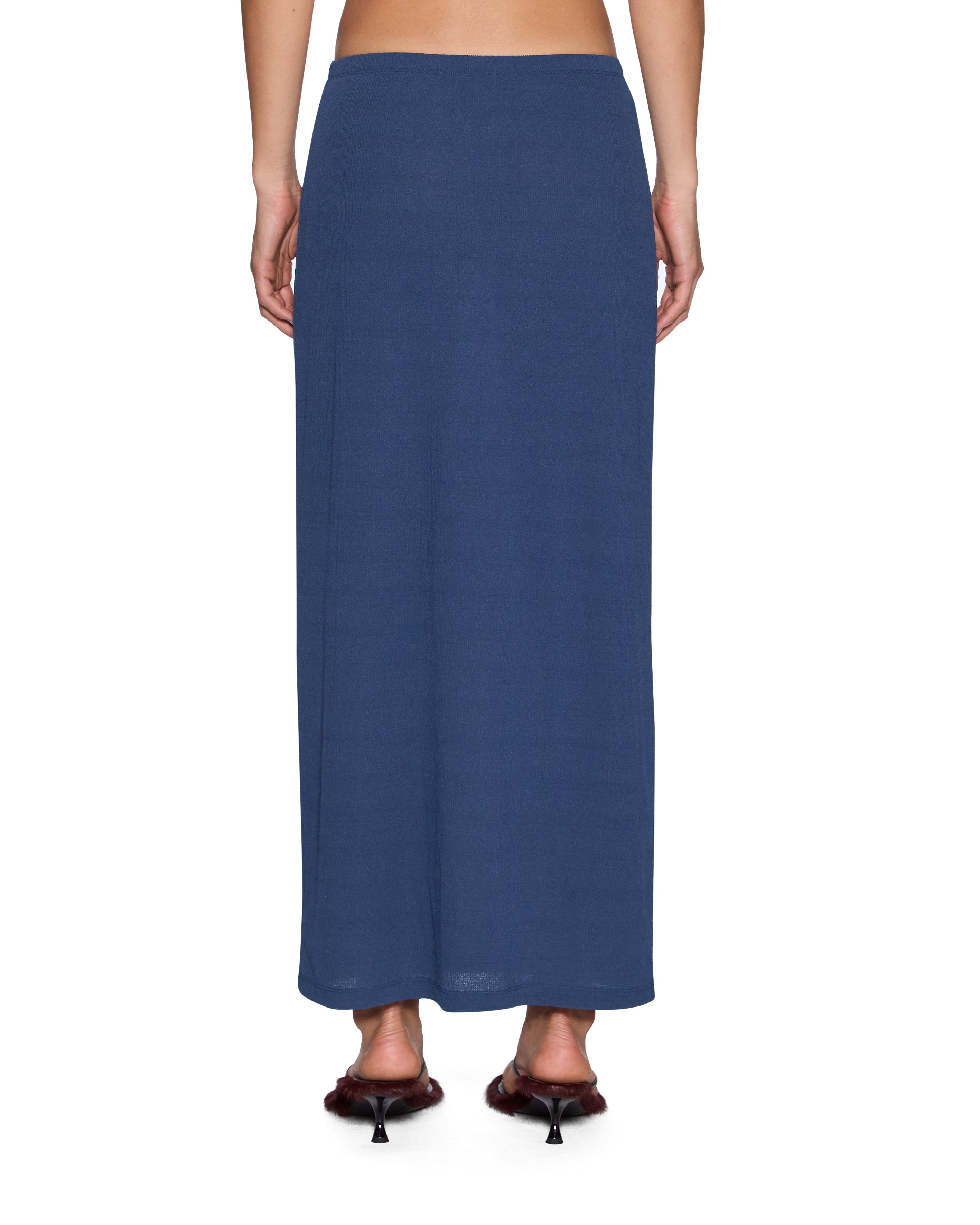 Nina Midi Skirt MESH GRANTE BLUE