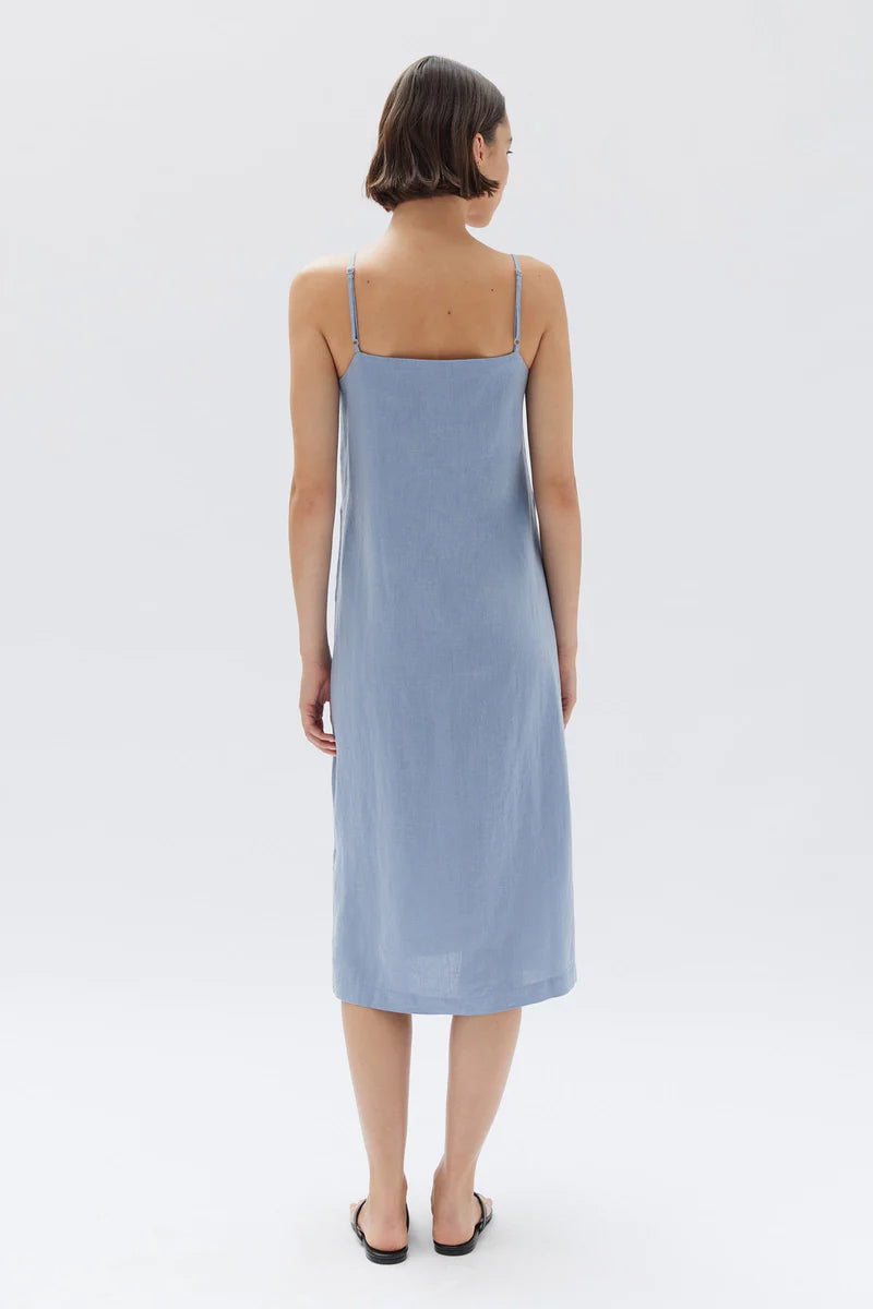 ASSEMBLY LABEL // Linen Slip Dress GLACIAL