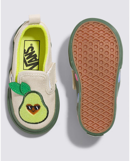 VANS // Kids Slip-On Velcro AVACADO