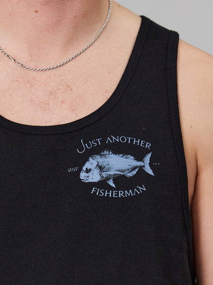 JAF // Snapper Logo Singlet BLACK