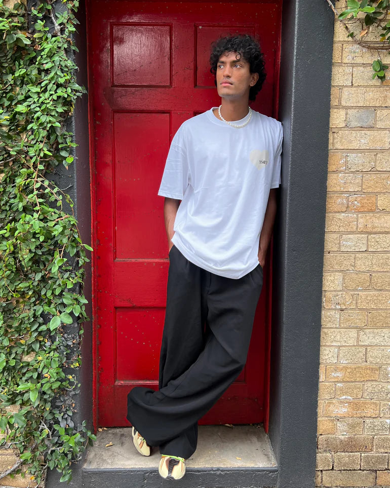 SSAINT // Heart Tee CREAM/WHITE