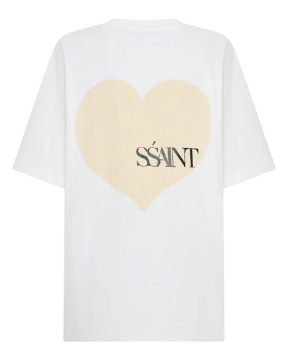 SSAINT // Heart Tee CREAM/WHITE