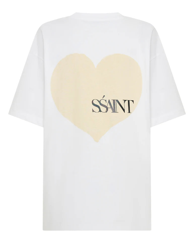 SSAINT // Heart Tee CREAM/WHITE