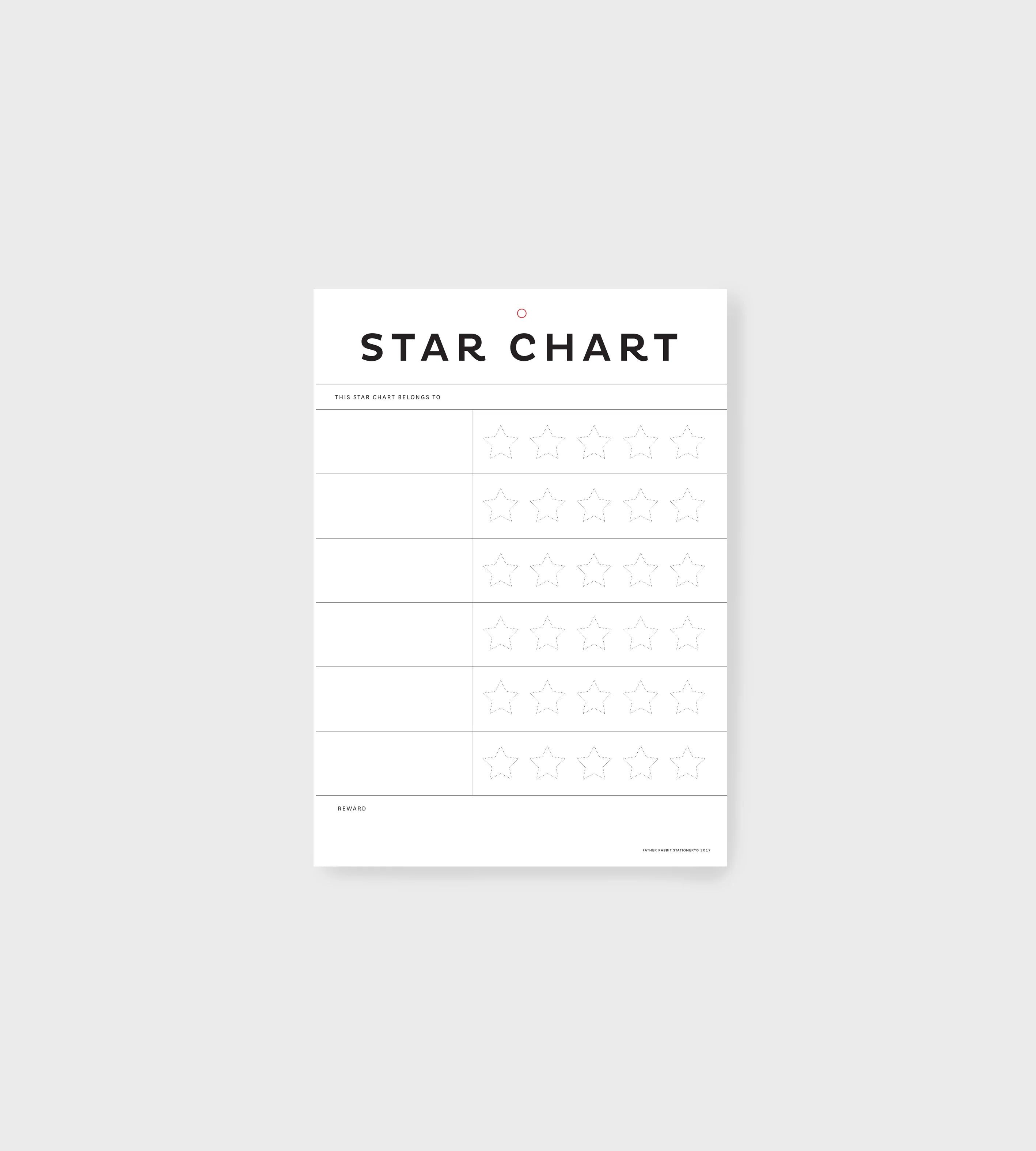 FATHER RABBIT // A4 Star Chart