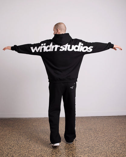 WNDRR // STXRHHAUS Hood Sweat BLACK