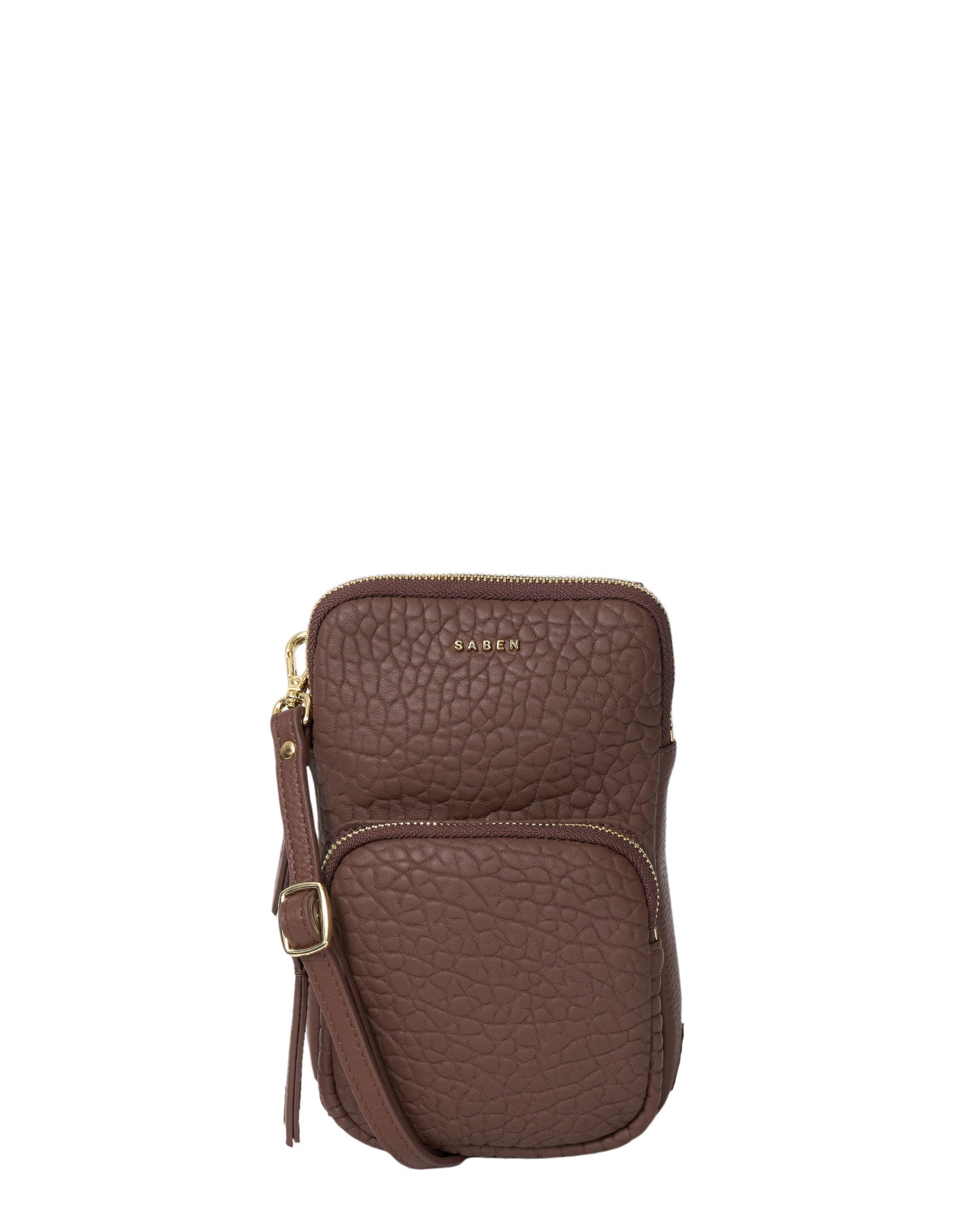 SABEN // Nikko Pocket Phone Sling UMBER BUBBLE