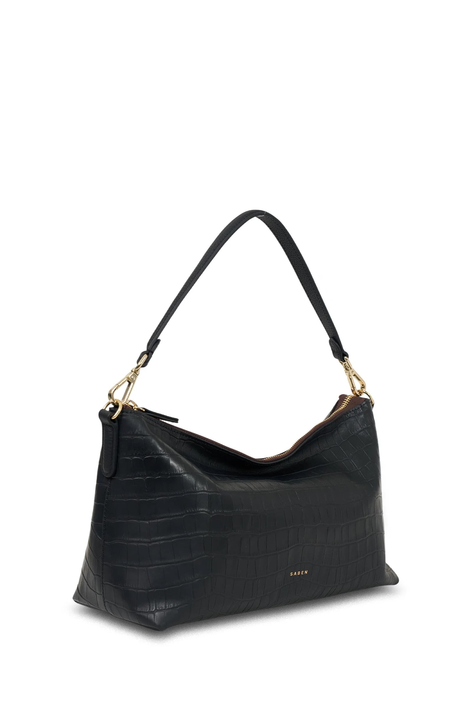 Claudia Crossbody BLACK CROC