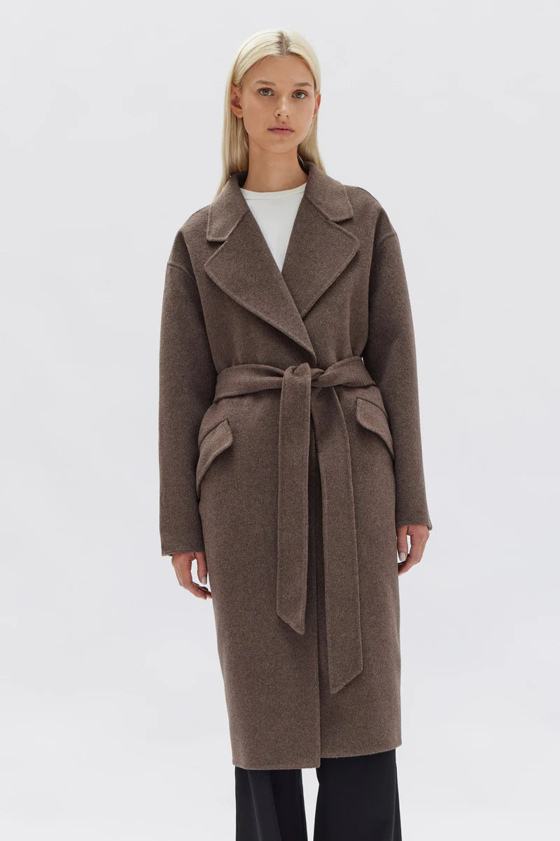 ASSEMBLY LABEL // Sadie Wool Coat COCOA MARLE