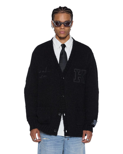 KSUBI // Salud Cardigan JET BLACK