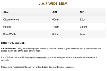JAF // Wide Brim BLACK CAMO