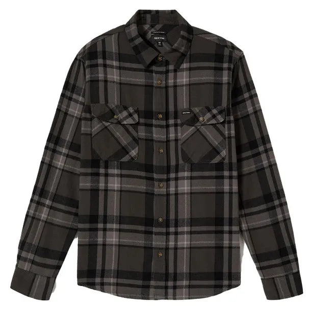 BRIXTON // Seagaze  Flannel BLACK/CHARCOAL